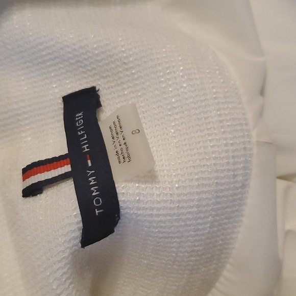 Tommy Hilfiger Ivory Textured Blazer SZ 8 - Picture 12 of 13